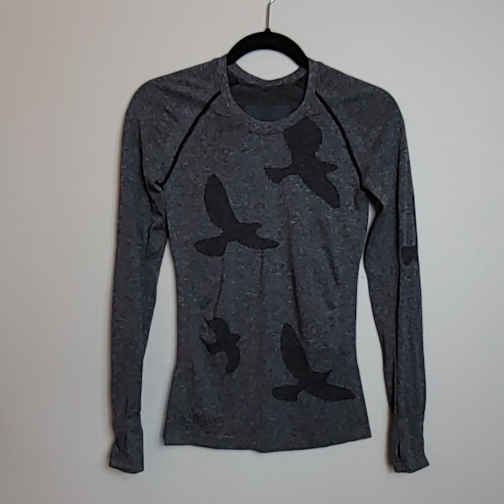 Oiselle Flyte Long Sleeve Top Gray Womens Xsmall